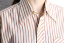 70’s stripe cotton poly shirt