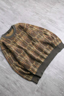 brown base geometry design knit