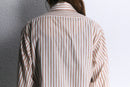 70’s stripe cotton poly shirt