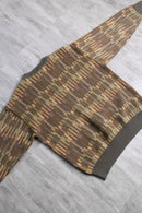 brown base geometry design knit