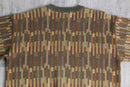 brown base geometry design knit