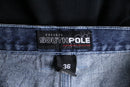 “SOUTHPOLE” indigo baggy denim pants