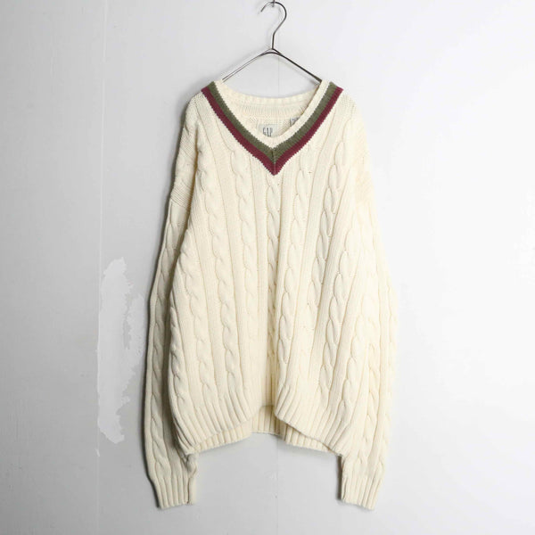 “OLD GAP” off white line design childen knit