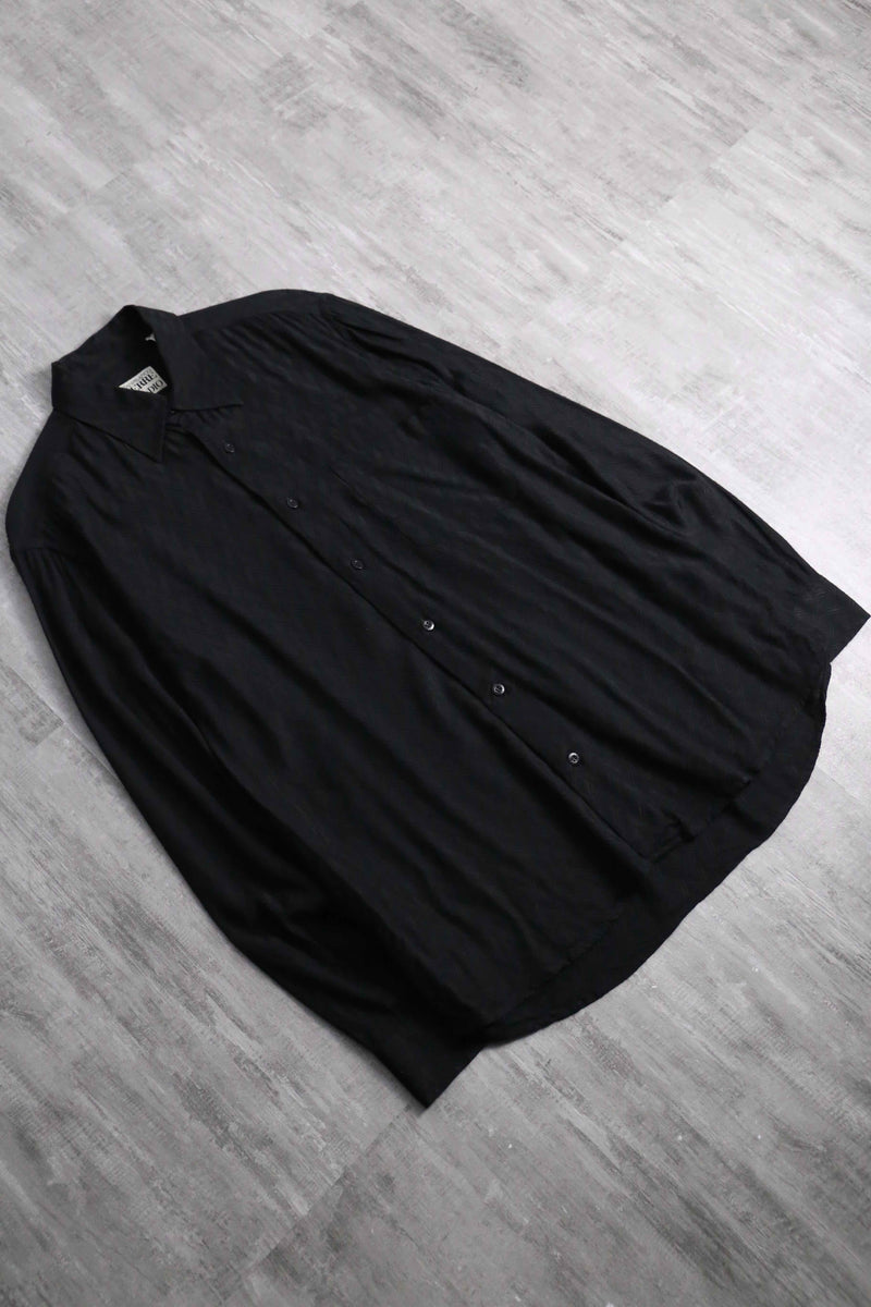 1990s GIANFRANCO FERRE herringbone shirt