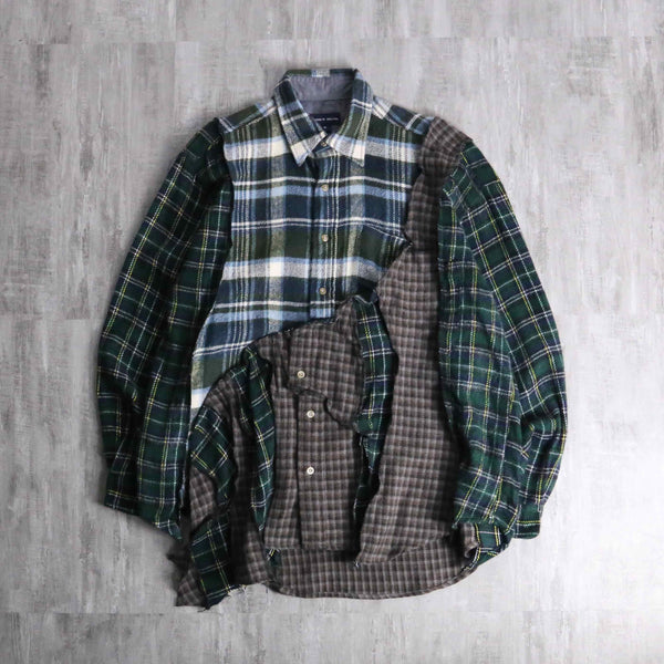 "Re:make" patchwork check docking pullover