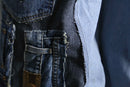 "Re:make" track baggy denim pants