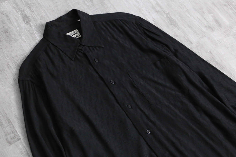 1990s GIANFRANCO FERRE herringbone shirt