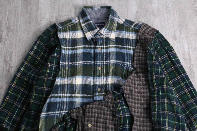 "Re:make" patchwork check docking pullover