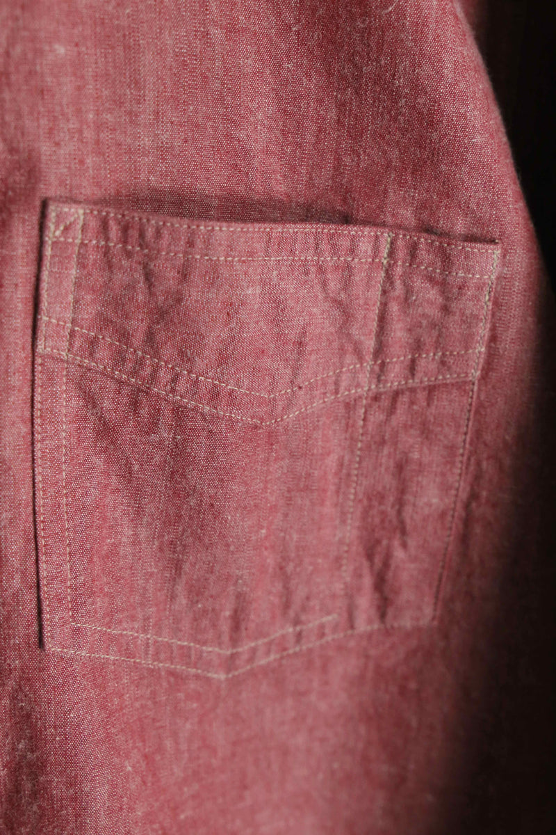 "RRL" pink cotton chambray shirt