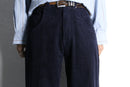 luster navy cotton corduroy pants