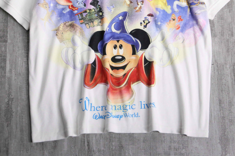 The Sorcerer's Mickey & Disney character print tee