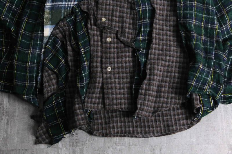 "Re:make" patchwork check docking pullover