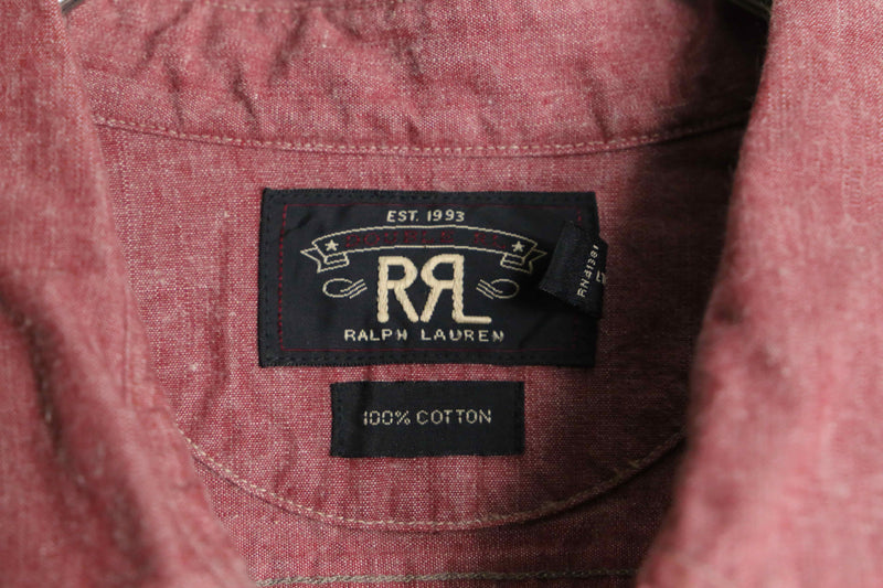 "RRL" pink cotton chambray shirt