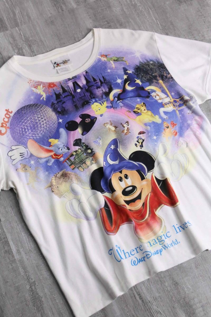 The Sorcerer's Mickey & Disney character print tee