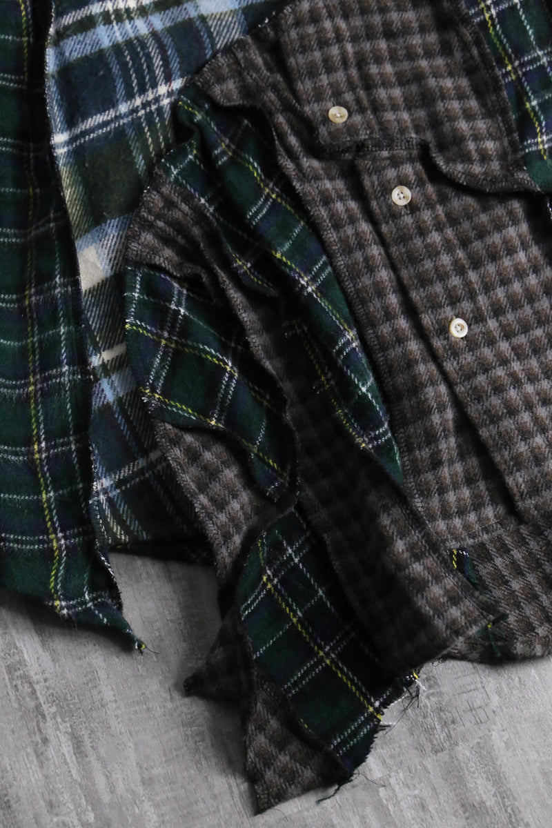"Re:make" patchwork check docking pullover