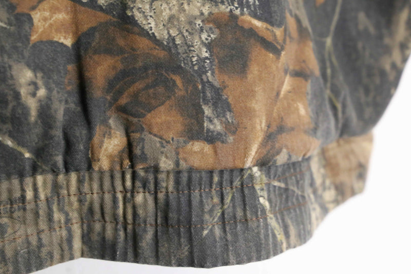 real tree camouflage pattern hoodie duck jacket