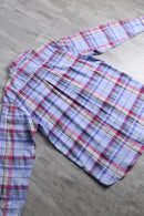 pastel madras check linen shirt