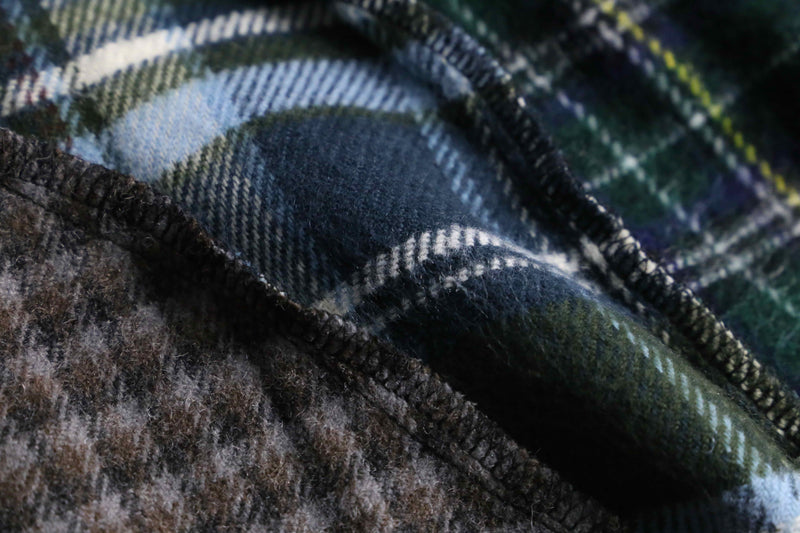 "Re:make" patchwork check docking pullover