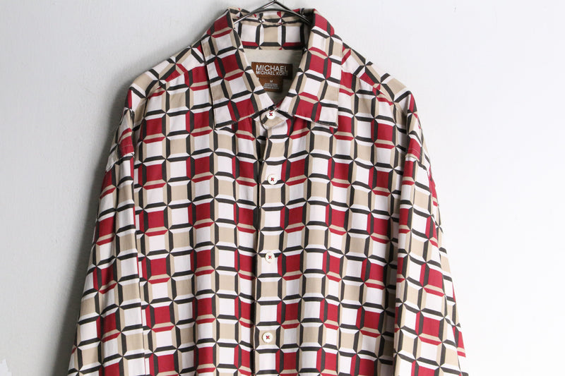 "Michael Kors" total pattern shirt