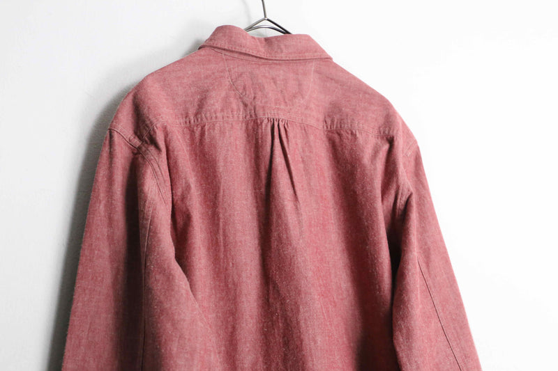 "RRL" pink cotton chambray shirt