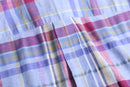 pastel madras check linen shirt