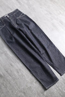 “CLOSED” dark indigo wide tapered denim trousers