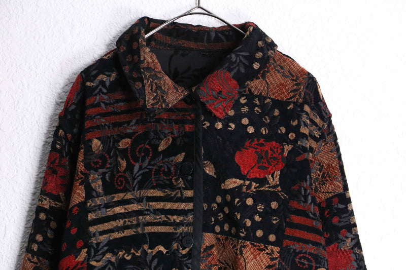 reversible total pattern jacket