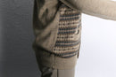 dark beige fair isle knit cardigan