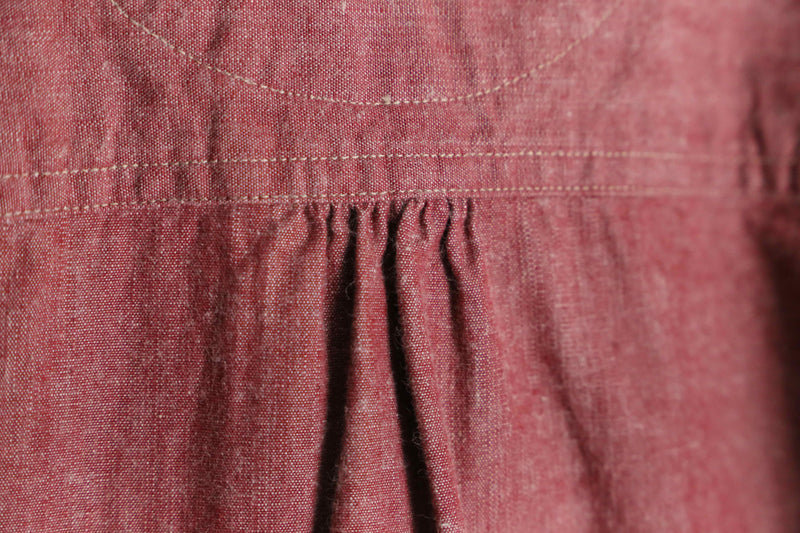 "RRL" pink cotton chambray shirt