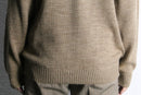 dark beige fair isle knit cardigan