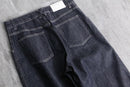 “CLOSED” dark indigo wide tapered denim trousers