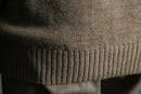 dark beige fair isle knit cardigan