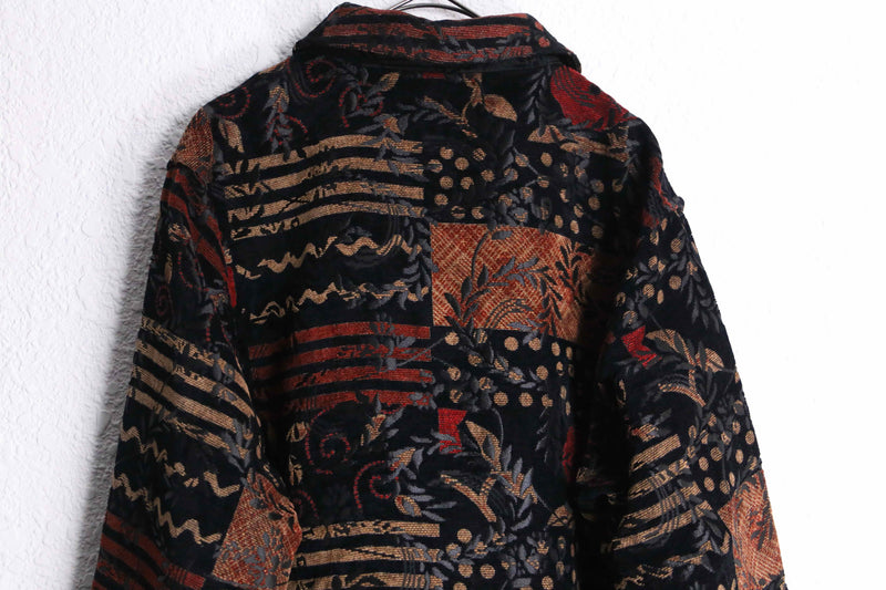reversible total pattern jacket