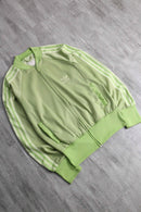 90-00's "adidas" light green tight track jacket