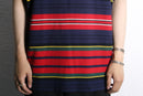 ”POLO by RL” multi color horizontal stripe s/s polo shirt