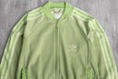 90-00's "adidas" light green tight track jacket