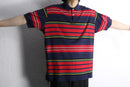 ”POLO by RL” multi color horizontal stripe s/s polo shirt