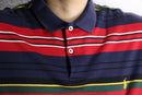 ”POLO by RL” multi color horizontal stripe s/s polo shirt
