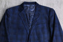 poly rayon velour check tailored jacket