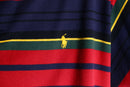 ”POLO by RL” multi color horizontal stripe s/s polo shirt