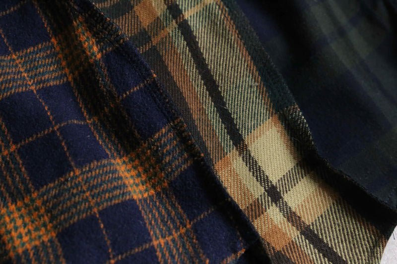 "Re:make" patchwork check docking  shirt