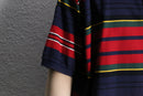 ”POLO by RL” multi color horizontal stripe s/s polo shirt