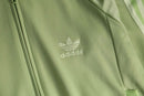 90-00's "adidas" light green tight track jacket