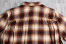 ombre check cotton light flannel shirt