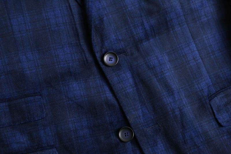 poly rayon velour check tailored jacket