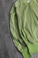 90-00's "adidas" light green tight track jacket