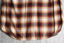 ombre check cotton light flannel shirt
