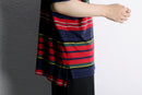 ”POLO by RL” multi color horizontal stripe s/s polo shirt