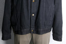 black color loose silhouette denim jacket