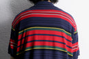 ”POLO by RL” multi color horizontal stripe s/s polo shirt